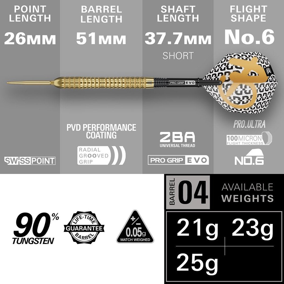 Target Darts Bolide Envy 04 Swiss Point - 23 Gram