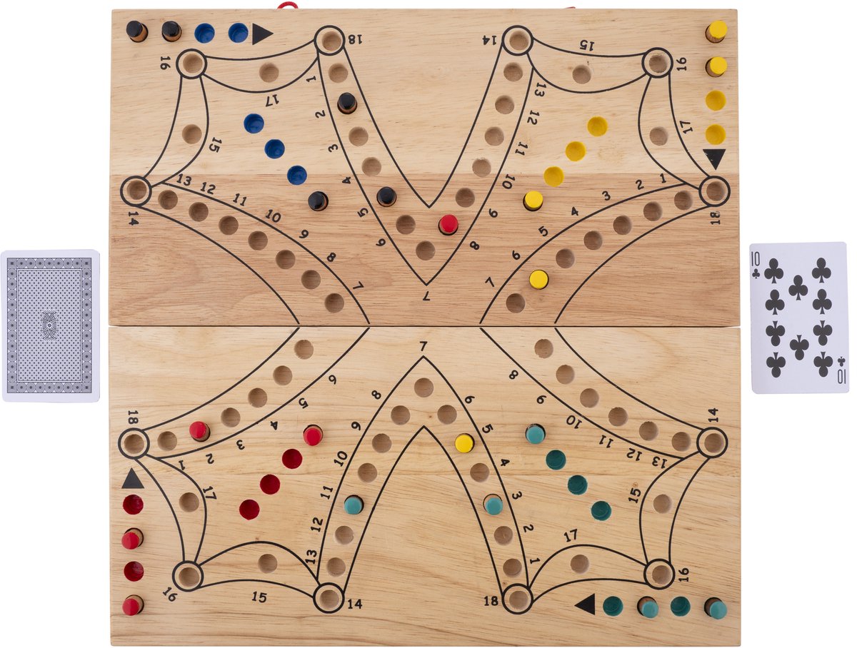 Longfield - Toc Spel XL inklapbaar - 2-4 spelers