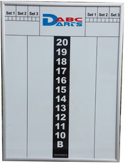 ABC Darts – Whiteboard Scorebord Met Aluminium Omlijsting