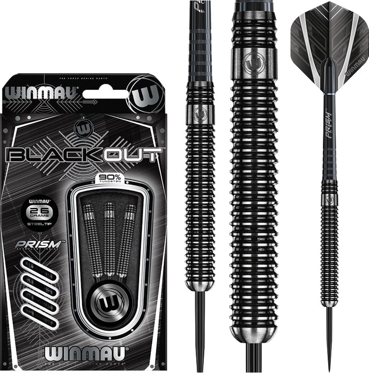 Winmau Blackout 90% Dartpijlen