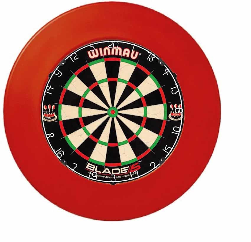 ABC Darts Surround Ring PU Rubber - Rood