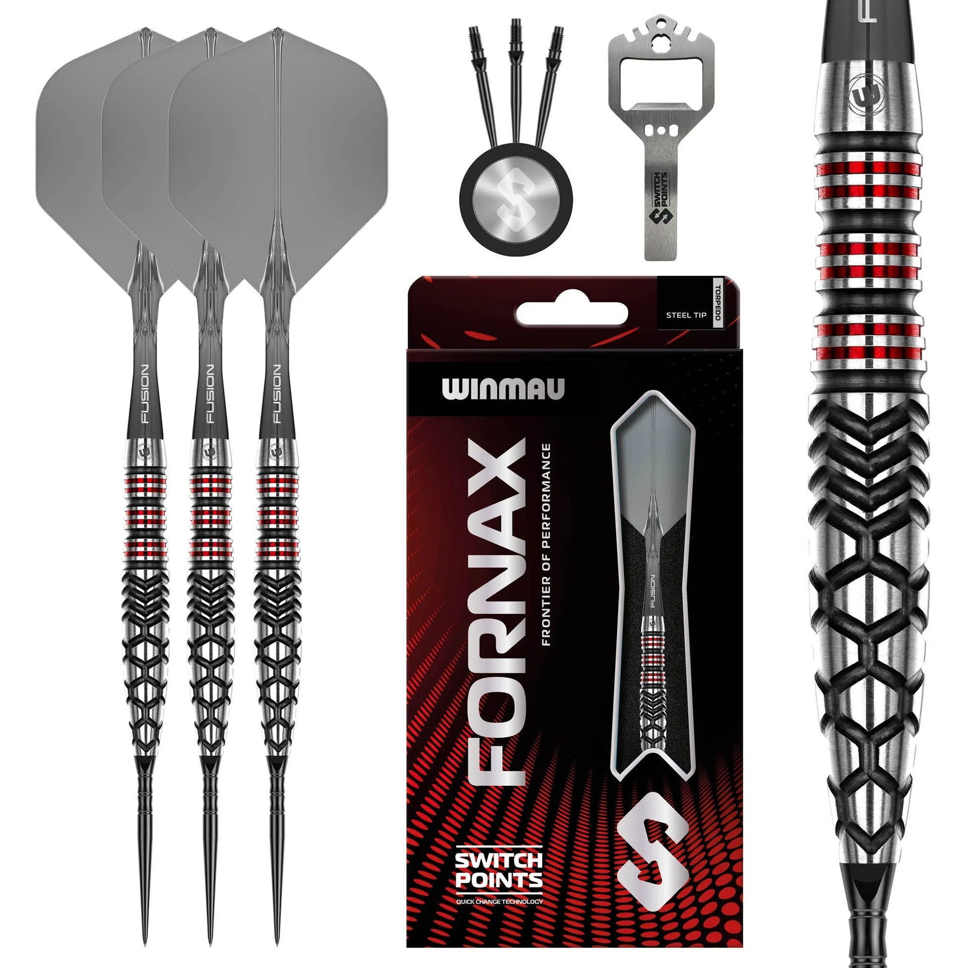 Winmau Fornax Torpedo 90% Dartpijlen