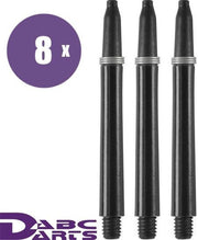 Nylon Dart Shafts Zwart - 8 sets